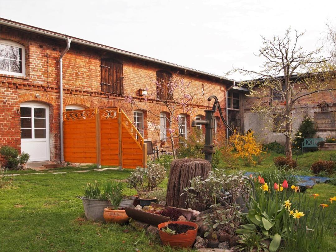 Neu Fewo Im Bauernhaus Mit Idyllischem Innenhof Und Naturgarten Mesekenhagen Exteriör bild